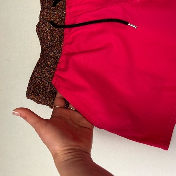 Nike women’s sportswear shorts pink and brown confetti waist band print. Sz M A8 - Picture 4 of 10